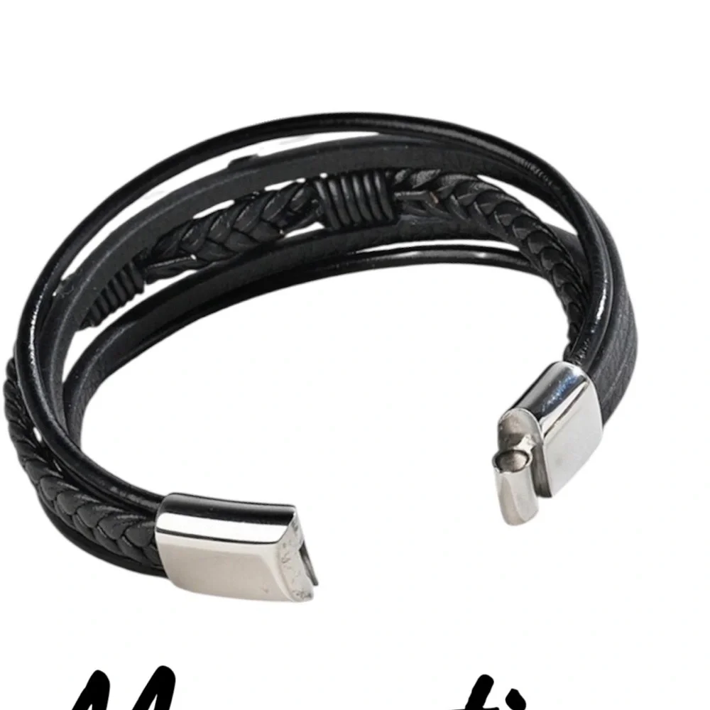 New, Pray Through It Leather Cross Bracelet for your son, grandson or husband.
